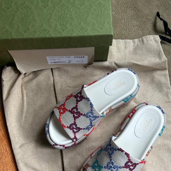 GUCCI Psychedelic Mini GG Slides 36 NEW - SOLD - Picture 8 of 9